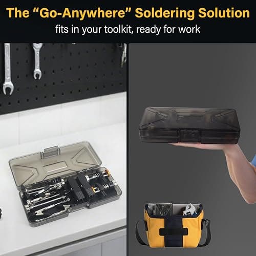 Magnetic Helping Hands Clamp Metal, Adjustable Third Hand Soldering Holder Stand For Small Electronics, Hobby DIY, Craft, PCB Repair, Precise Work, Exclusive Dual-Head Ultra-Grip (Yellowblack, long) thumbnail 6