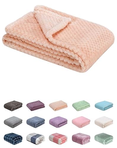 Fuzzy Blanket or Fluffy Blanket for Baby Girl or boy, Soft Warm Cozy Coral Fleece Toddler, Infant or Newborn Receiving Blanket for Crib, Stroller, Travel, Decorative (28Wx40L, XS-Deep Coffee) - 28Wx40L XS-Coffee