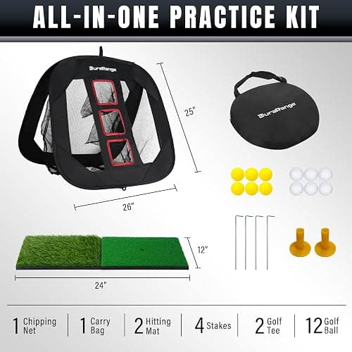 DURARANGE Pop-Up Golf Chipping Net - Ultimate Target Training Chip Aids for Precision & Distance, Outdoor | Indoor Practice, Golfer Gift thumbnail 2