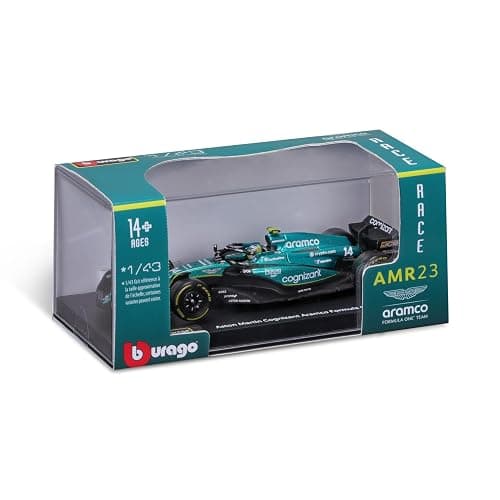 Bburago 1:43 Race Aston Martin AMR23 (2023) w/Driver thumbnail 10