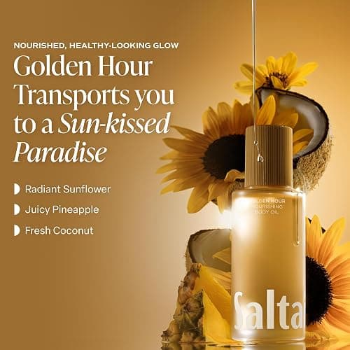 Saltair Body Oil – Silky After Shower and Bath Dry Oil for Women and Men – Non-Greasy, Well-Absorbing Moisturizer for Hydrating Dry Skin – Golden Hour Scent, 4oz thumbnail 2