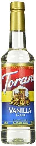 Torani Vanilla Flavored Drink Syrup, 25.4 fl oz, 4 Pack - Image 1