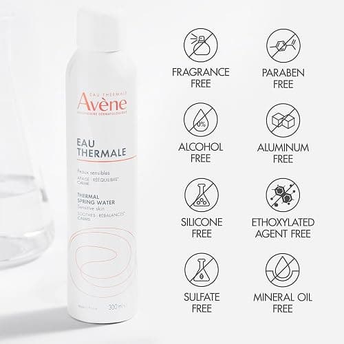 Avène Thermal Spring Water, Soothing Calming Facial Mist Spray for Sensitive Skin, Soothes, Softens + Calms Skin, Formulated with Mineral & Biological Properties thumbnail 7