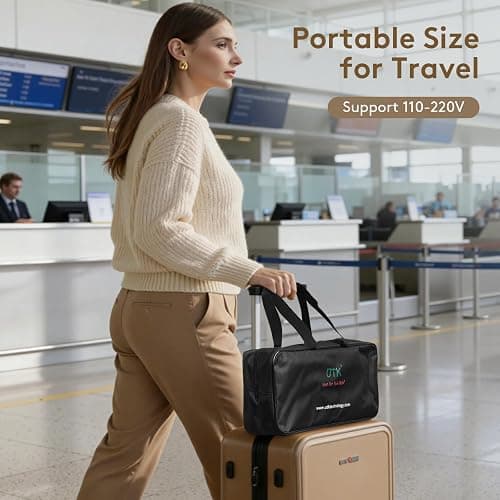 UTK Heating Pad for Back, 5X Deeper Back Pain Relief, Far Infrared Heating Pad with Natural Jade, FSA-HSA Eligible, Hotter to 159℉, 4H Auto Off, Travel Bag, Memory Function, 23.5"×16", Gifts for Women thumbnail 8