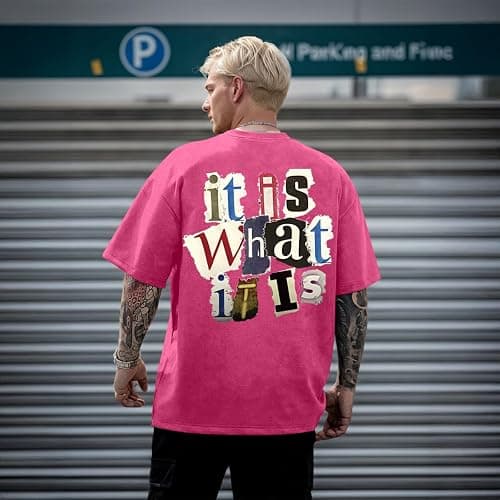 Zoemghc Men's Graphic Tees Funny Letter Print Vintage Oversize T Shirts Acid Wash Shirt Streetwear Rapper Casual Tee Top thumbnail 6