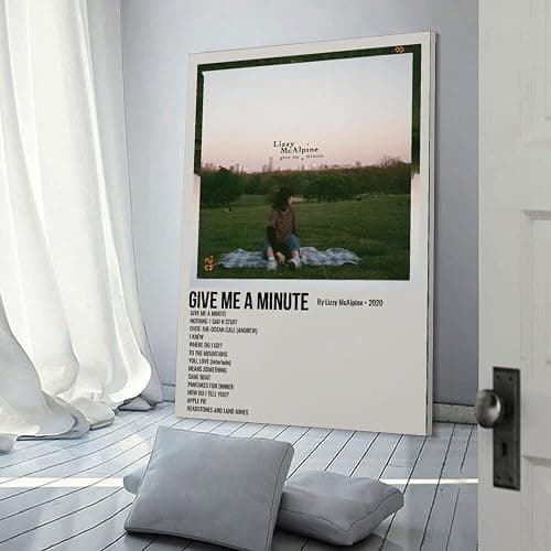 ZANLIART Give Me A Minute by Lizzy Mcalpine Album Cover Canvas Print Music Poster for Room Aesthetic Frame:12x18inch(30x45cm) thumbnail 3