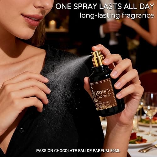 MAJESTY'S SECRET PHEROMAX Passion Chocolate Eau de Parfum for Women, 50 ml (1.7 fl oz) Long-Lasting Gourmand Perfume, Sweet Chocolate Vanilla Coffee Scent with Caramel & Amber Notes thumbnail 5