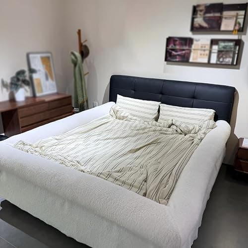 BEUDUOQI The World's First Bordered Bed Sheet-Bed Sheet with Border, Bordered Fitted Sheet Padded Zippered Edges for Cozy, Comfort Secure, Breathable, Machine Washable, Easy Setup,47.2 * 78.7in thumbnail 7