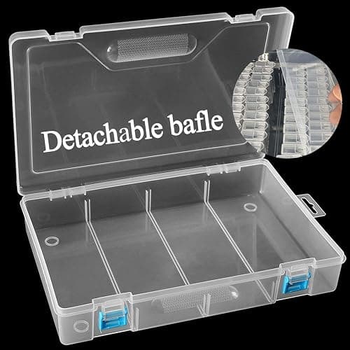 ARTDOT 64Jars Storage Containers for Diamond Art Kits,Portable Storage Organizer for Diamond Painting Accessories and Tools thumbnail 4