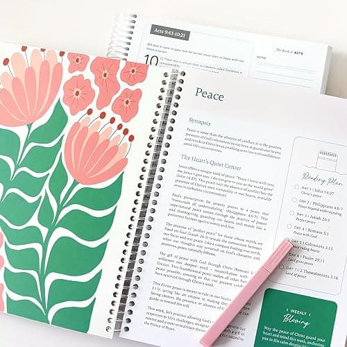 2025 The Bible In A Year A 52-Week Bible Study for Women, A Yearlong Bible Study, Spiral Bible Study Guide, A Daily Bibles Study Workbook with Note Taking Space For Guided Reading Plan (8" x 11") thumbnail 3
