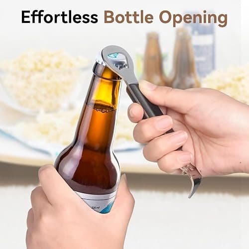Anyongora Can Punch Opener with Non-Slip Handle, 2-in-1 Stainless Steel Beer Bottle and Can Opener, Rust-Resistant and Compact, for Kitchen, Bar, Camping thumbnail 2