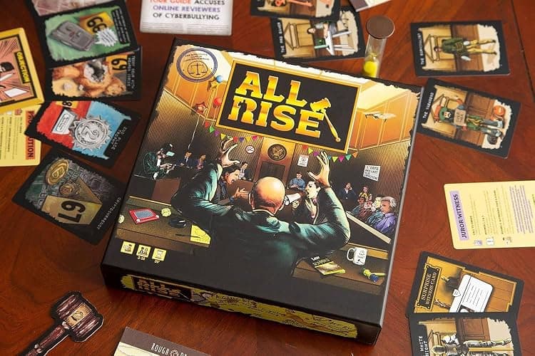 Rough Draft Games All Rise Board Game - The Ridiculous Storytelling and Debate Game in the Courtroom for 6 Players, Ages 8+ thumbnail 2