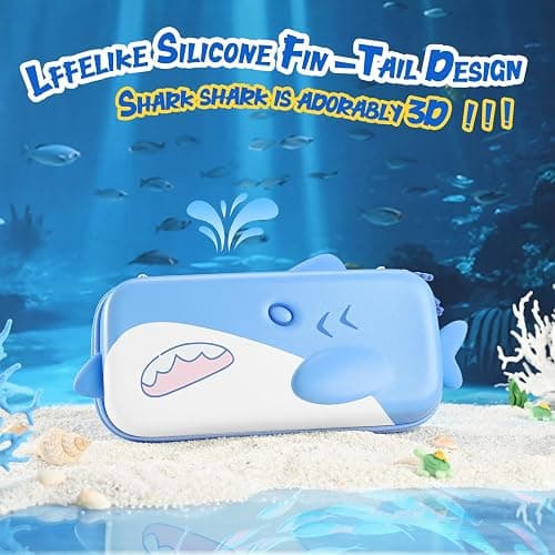 GeekShare Portable Carrying Case Compatible with Switch 2 (2025), Hard Storage Bag with 12 Game Card Slots, Cute Travel Case for Switch 2 Console and Accessories, Shark thumbnail 5