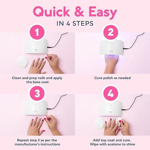 SUNUV UV LED Nail Lamp, Nail Dryer for Gel Polish UV Light for Gel Nails with Sensor 2 Timer SUN9C Blue Gift for Women Girl - Sky Blue thumbnail 8