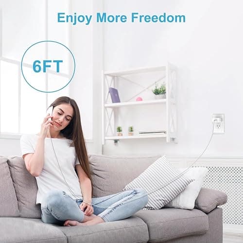 iPhone 17 16 15 Charger Fast Charging,2Pack 20W Apple iPad USB C Wall Chrager Block with 6FT USB C to C Cable for iPhone 17/Pro/Pro Max/17 Air/ 16/16 Pro/16 Pro Max/15/Plus/Pro/Pro Max (White) thumbnail 9