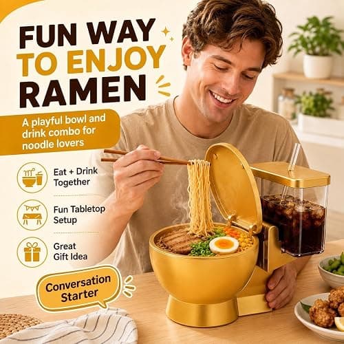 Novelty ramen throne Soup Bowl,Funny Toilet Shaped Bowl with Removable Inner thumbnail 3