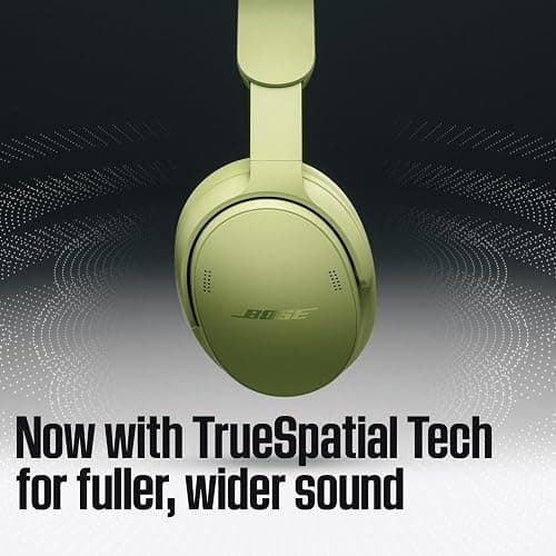 Bose QuietComfort Headphones (2nd Gen) - Wireless Headphones, Active Over Ear Noise Cancelling and Mic, Immersive Audio, USB-C Charging and Lossless Audio, Up to 24h of Play time, Eucalyptus Green thumbnail 5