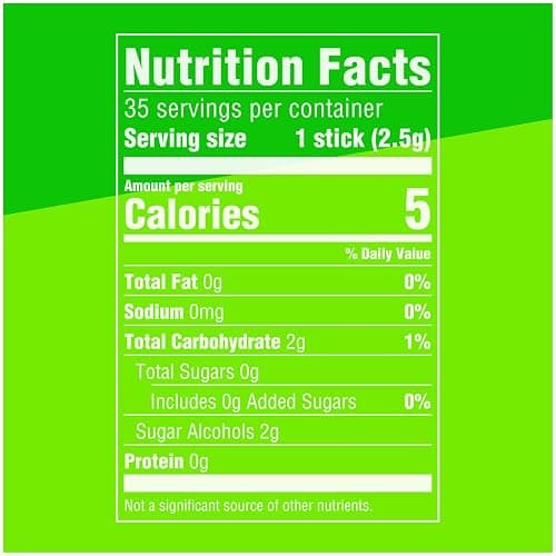 EXTRA Spearmint Sugar Free Chewing Gum, Bulk Gum Packs - 35 Sticks (Pack of 6) thumbnail 2