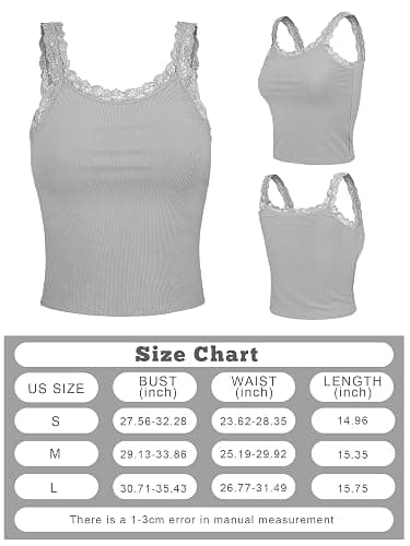 Sintege Women's Lace Patchwork Tank Top Lace Camisole Tank Sleeveless Cami Crop Y2k Tops thumbnail 4