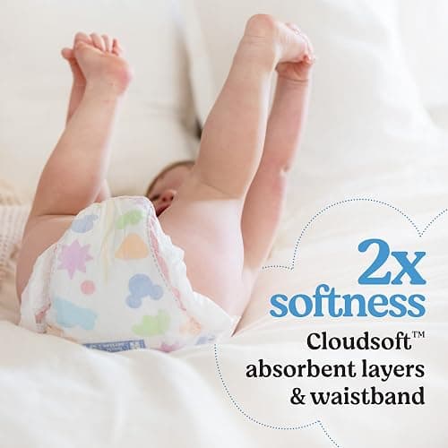 Huggies Size 1 Diapers, Snug & Dry Newborn Diapers, Size 1 (8-14 lbs), 44 Count, Packaging May Vary thumbnail 3