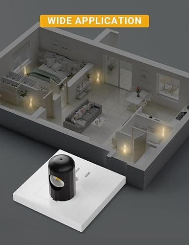 6 Pack LED Night Lights with Dusk to Dawn Sensor, 3000K Soft White, Plug in Wall Night Lights for Kids, Kitchen, Hallway, Bathroom, Bedroom,Non-Dimmable - 3000K Soft White thumbnail 8