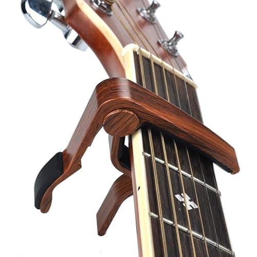 Guitar Capo with Guitar Tuner Clip Guitar Accessoriesor for Acoustic Ukulele thumbnail 2