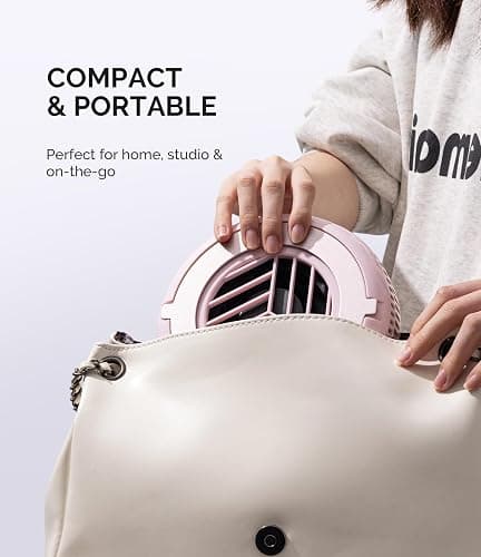 MelodySusie Pocket-Sized Nail Dust Collector HProA for Gel Polish Removal | 6000RPM, 3 Suction Modes, 30 Disposable Filters, for Beginners & Home DIY Nail Art, Dust-free Nail Work thumbnail 8