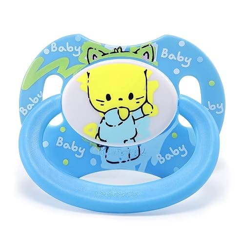 LittleForBig Bigshield Generation-II Adult Sized Pacifier Baby Cuties Pattern Blue Kitty - Image 1