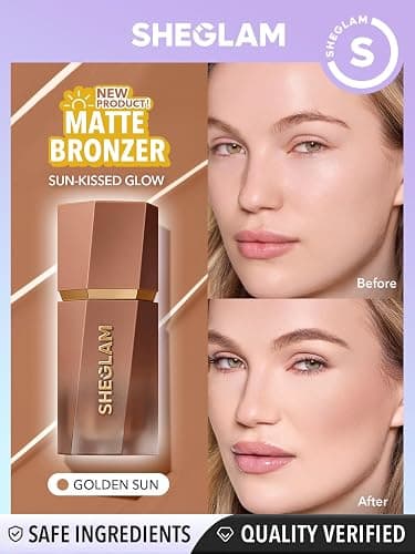 SHEGLAM Sun Sculpt Cool Toned Liquid Contour Stick Long Lasting Cream Matte Bronzer Makeup - 05 Golden Sun thumbnail 2