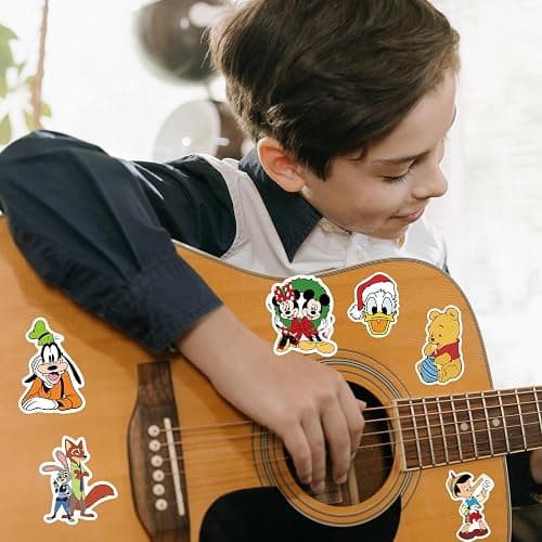 100Pcs Disney Cartoon Sticker for Kids, Cute Disney Princess Waterproof Vinyl Decal for Teen Adult Girl Water Bottle Skateboard Notebook Phone Guitar Bike Helmet thumbnail 3