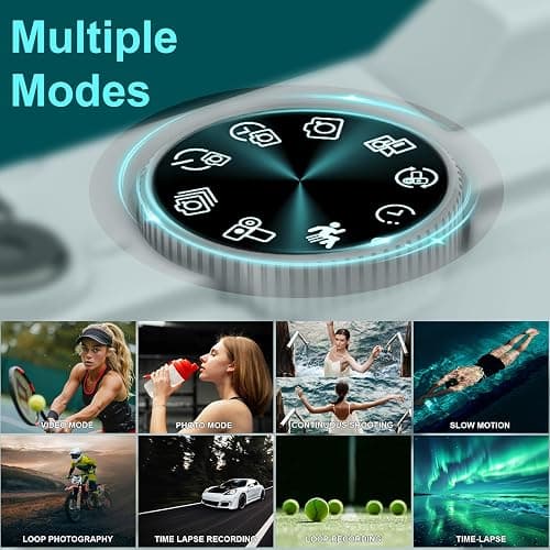 5K Digital Camera for Photography - 75MP WiFi Vlogging Camera for YouTube - UHD 18X Zoom Digital Cameras with Flip Screen 3" 180° - Travel Photography Flash Camara for Beginners & Adults thumbnail 7
