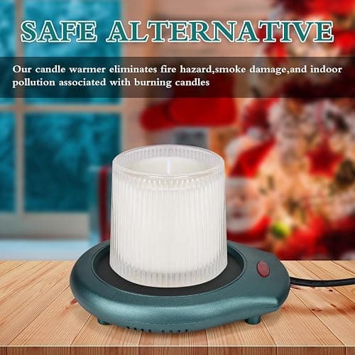 ASAWASA Candle Warmer for Large Jar, Coffee Mug Warmers, Safely Releases Scents Without a Flame, Melt The Candle Quickly, Enjoy Your Warm Coffee Tea. Gifts for Festival Birthday Women Men Mom Dad thumbnail 5