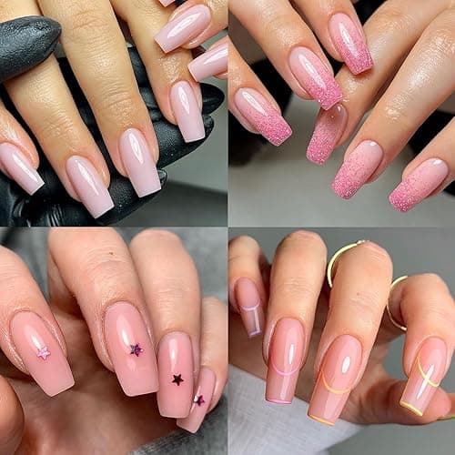 Lifextol 600pc Medium Square Nail Tips Fake Nails Press on Nails Clear Nail Tip Full Cover False Nails Artificial Fingernail, 12 Size Soft Gel Nail Tips Square for Acrylic Nail Gel Nail Extensions thumbnail 8