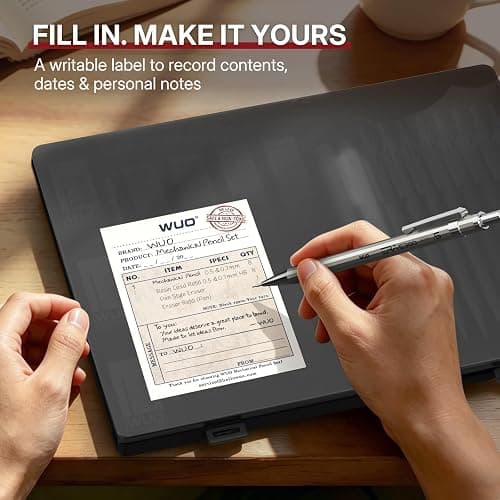 WUO 0.5&0.7mm Mechanical Pencil Set with Eraser Pen, 8PCS Metal Mechanical Pencils, 480 HB Lead Refills, 3PCS 4B Erasers, 10PCS Eraser Refills for Writing, Drafting, Drawing & Sketching thumbnail 9