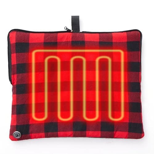 Mantuole 24x20Inch Stadium Seat Heating Pad, Battery Heated Outdoor Chair Cushion for Camping,Stadium,Office or Home, (Battery NOT Included). - Image 1