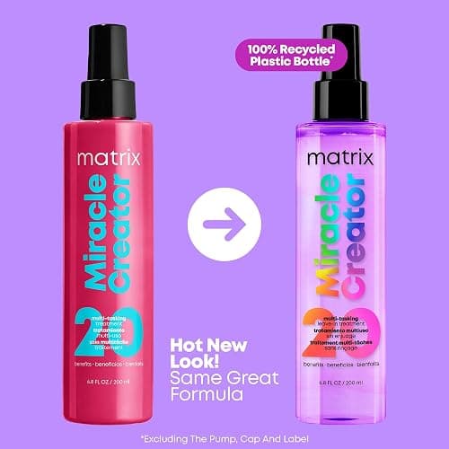 Matrix Miracle Creator Leave-In Conditioner Spray| Moisturizing, Detangling, Frizz Control Treatment| Heat Protectant| Natural, Curly, Damaged Hair| Sulfate Free - 6.8 Fl Oz (Pack of 1) thumbnail 2