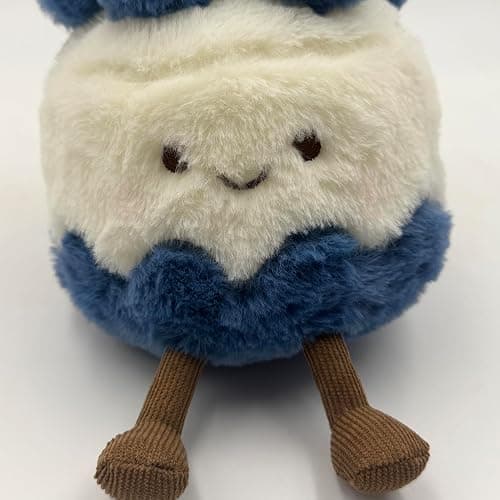 CWZY 8" Birthday Cake Plush Cute Smile Cake Pillow Stuffed Animals with Legs & Smiley Face Funny Soft Food Plushies Toy for Gifts for Kids Birthday thumbnail 5