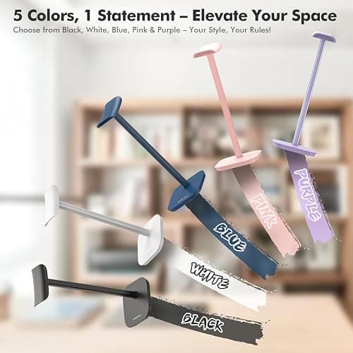 MANMUVIMO Headphone Stand, Desktop Headset Holder Desk Earphone Stand Aluminum Headset Hanger Headphone Rack Stand to Hold Earphones Such as Airpods Max, Sony, Beats, Bose, Razer, HyperX(Pink) thumbnail 3