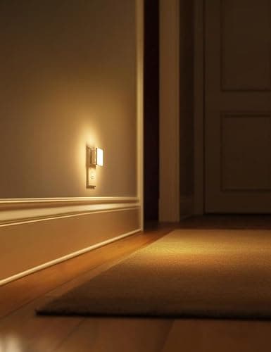 L LOHAS LED Night Lights Plug into Wall 2-Pack, 0.3W Plug in Night Light | Dusk to Dawn, 3000K Soft White, Bright Nightlight Auto-on/off, for Adults Kids Room Bedroom Bathroom Hallway Kitchen, Non-Dim thumbnail 4