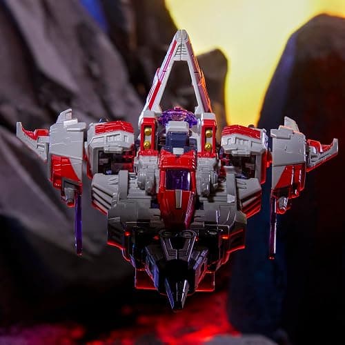 Transformers Legacy United Voyager Class Cybertron Universe Starscream, 7-inch Converting Action Figure, 8+ Years | Transformers Legacy United 7 Inch Action Figure Voyager Class (2024 Wave 2) - Starscream thumbnail 5