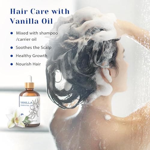 HIQILI Vanilla Essential Oil, Undiluted Natural Strong Fragrance Add in Skin Perfume, Unscented Lotion, Candle Soap Making Scent, Relax at Home with Diffuse Warm Sweet Aroma -100ML thumbnail 4