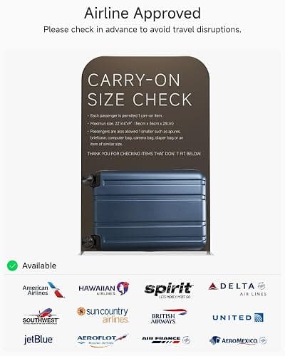 LUGGEX Carry On Luggage 22x14x9 Airline Approved, L2 100% PC Hard Shell Travel Suitcase with Smooth Spinner Wheels, TSA Lock (Black, 20 Inch, 40L) thumbnail 3