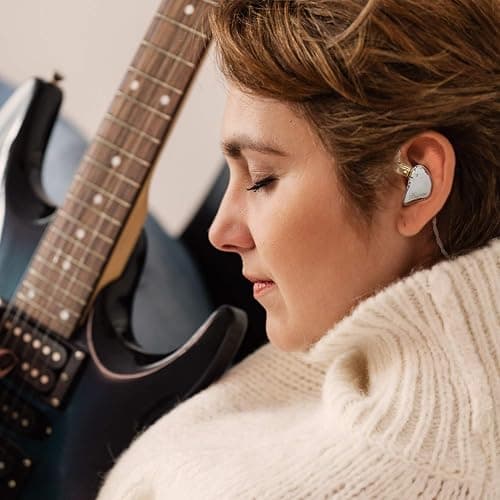 BASN Bmaster Triple Drivers in Ear Monitor Headphone with Two Detachable Cables Fit in Ear Suitable for Audio Engineer, Musician (White) thumbnail 7