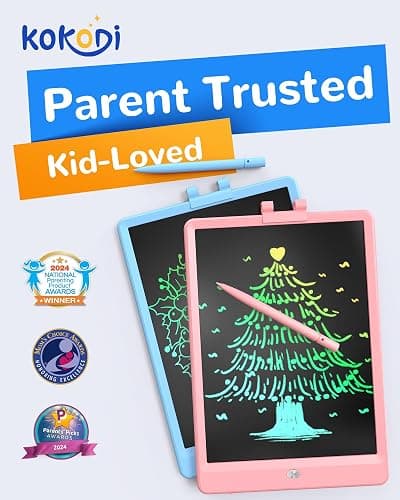 KOKODI LCD Writing Tablet,Gifts for 3 Years Old Boys and Girls,10 Inch Colorful Doodle Board Drawing Tablet, Erasable Reusable Electronic Drawing Pads, Educational and Learning Toy for Kids thumbnail 3