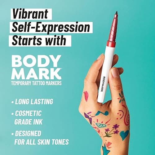 BIC BodyMark Temporary Tattoo Marker with Cosmetic Quality and Skin Safety, 8-Count in Assorted Colors thumbnail 9