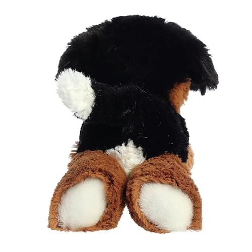 Aurora® Adorable Mini Flopsie™ Bernie Mountain Dog™ Stuffed Animal - Mini Companions Ready for Playful Adventures - for Kids All Ages, Toddlers, Adults, and Families - Black 8 Inches thumbnail 4