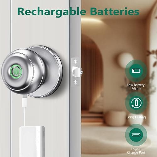 Fingerprint Door Knob thumbnail 6