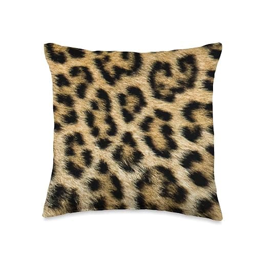 Leopard Animal Print Cheetah Throw Pillow - Image 1
