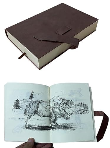 Vintage Western Arthur Cowboy Protagonist Character Outlaw Game Journal Cowhide Leather Book Diary 661 Illustrated Pages - Image 1