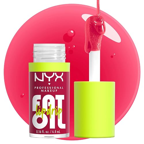 NYX PROFESSIONAL MAKEUP Fat Oil Lip Drip, Moisturizing Lip Oil Gloss, Vegan Tinted Formula, Up to 12 HR Hydration - Newsfeed (Rose Nude) thumbnail 6